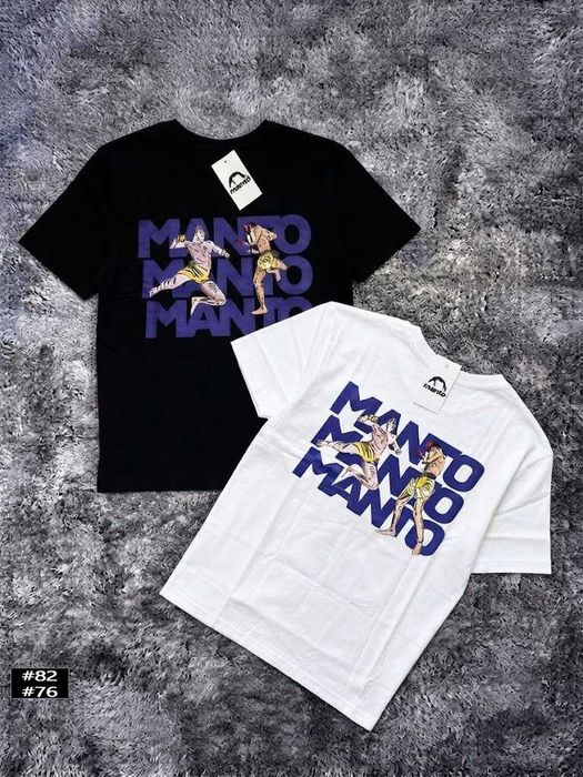 Новая футболка MANTO — Jiu Jitsu — Чорна / Біла — Манто Балаклава — ХС С М Л ХЛ