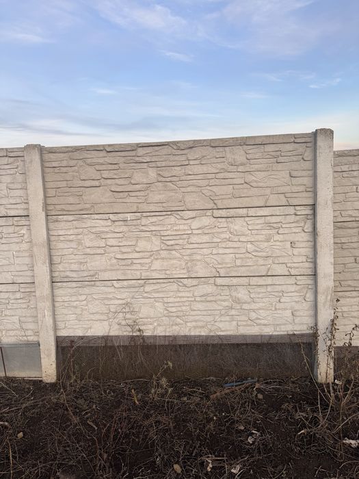 Паркан забор бетонний секції б/у