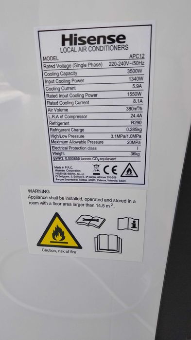 Ar condicionado portátil Hisense