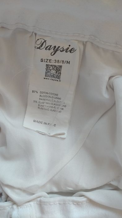 Biale spodnie skinny damskie rozm M