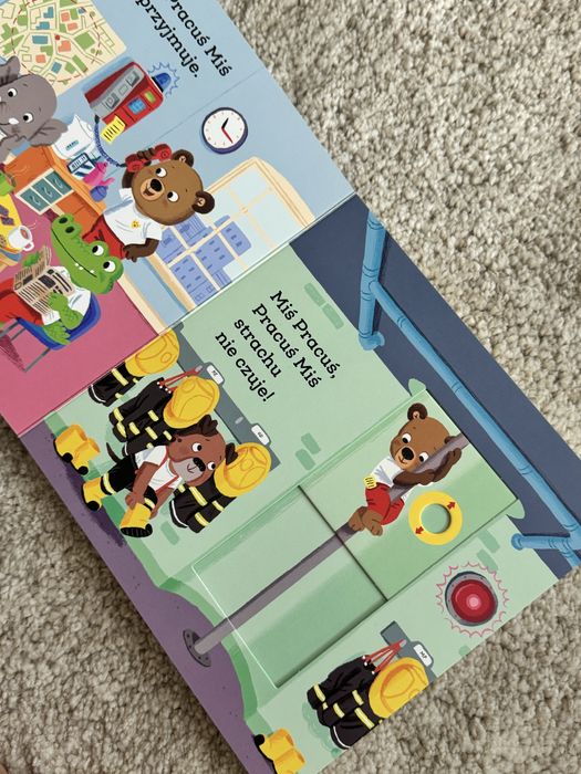 Miś Pracuś Straż Pożarna ruchoma książeczka