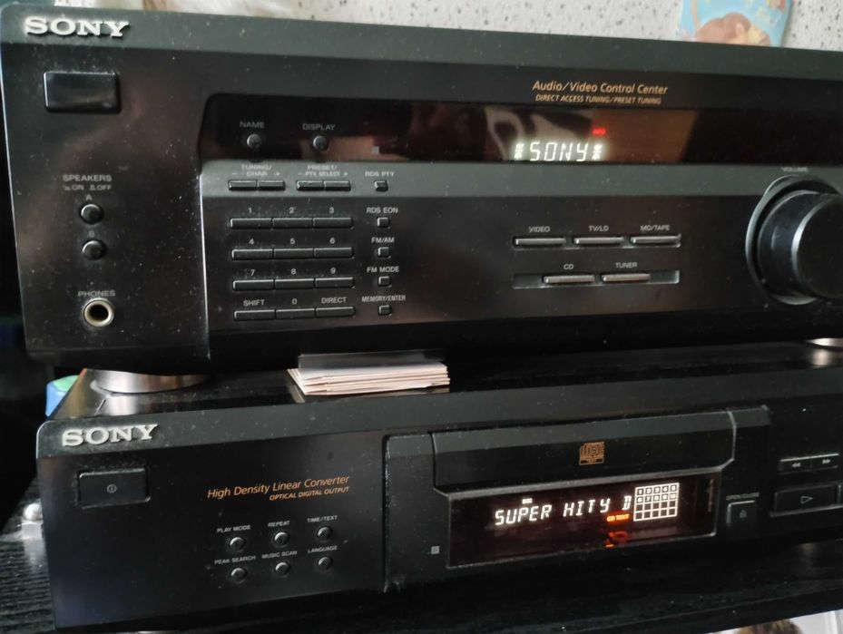 Wieza SONY Amplituner,CD +Głosniki Sony 200W