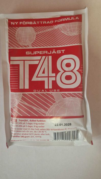 DROŻDŻE gorzelnicze T48 turbo