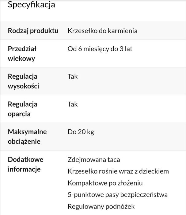 Funkcjonalne krzesełko do karmienia Chicco Polly Easy Sunset