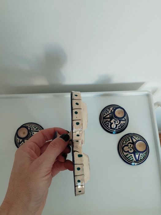 Conjunto triplo de mini tajines Marroquinos (vintage)