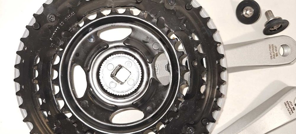 Korba Shimano FC-TY501 175mm 48-38-28T + Śruby | NOWA BOX