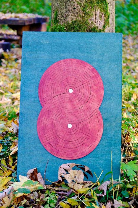 Dekoracyjny Obraz 3D z Drewna w Stylu Minimalistycznym