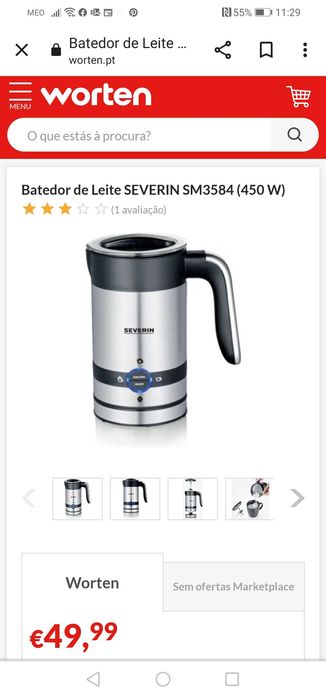 Fervedor de leite,severin, NOVO.