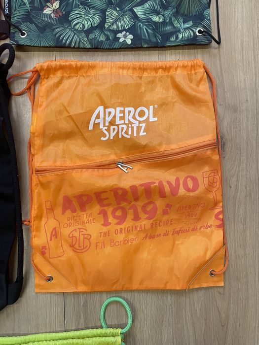 Dwa worki plecaki kolekcjonerskie Jack i Aperol poleecam