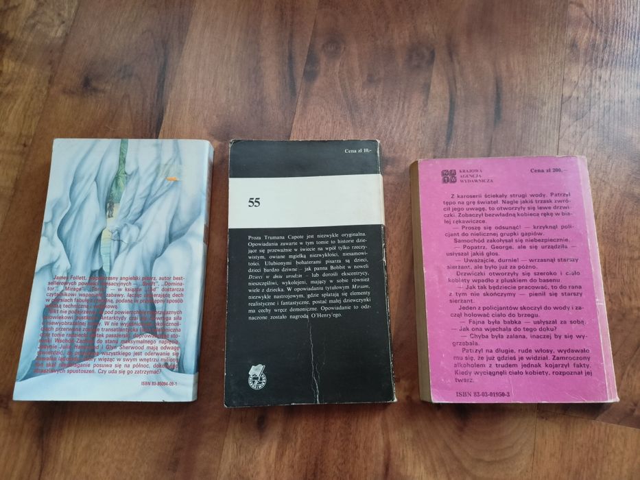 Książki . Cena za 3 sztuki.