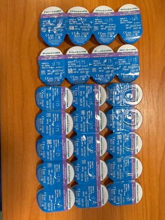 Soczewki Bausch & Lomb SofLens jednodniowe - 1,75