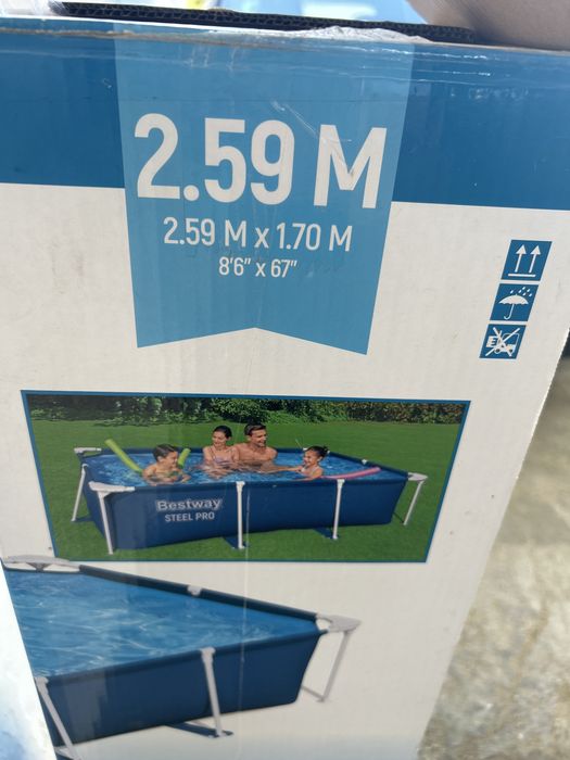 Piscina rectangular 2,59x1,70