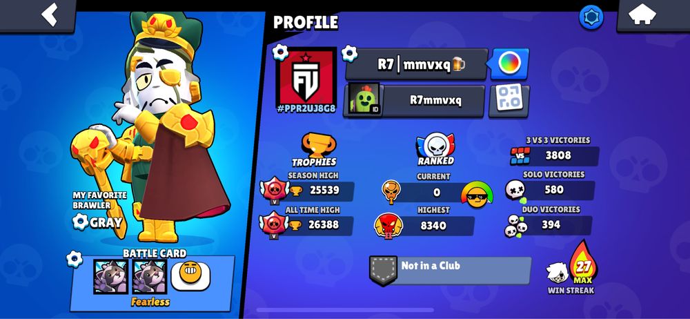 Аккаунт в бравл старсі 25ка кубків