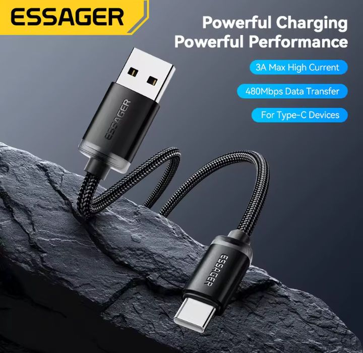 Lightning лайтинг type-c и блок питания USB Кабель для iPhone Essager