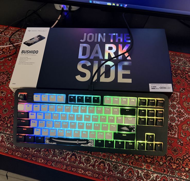 Клавіатура механічна Dark Project Bushido, RGB найкраще по яскравості