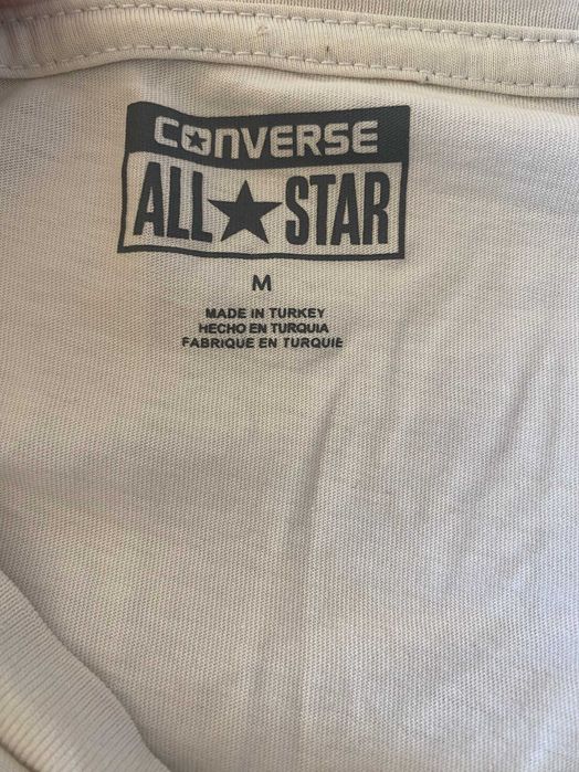 Męski T - Shirt - biały - CONVERSE - OKAZJA