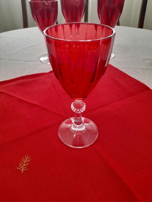 Conjunto copos de cristal