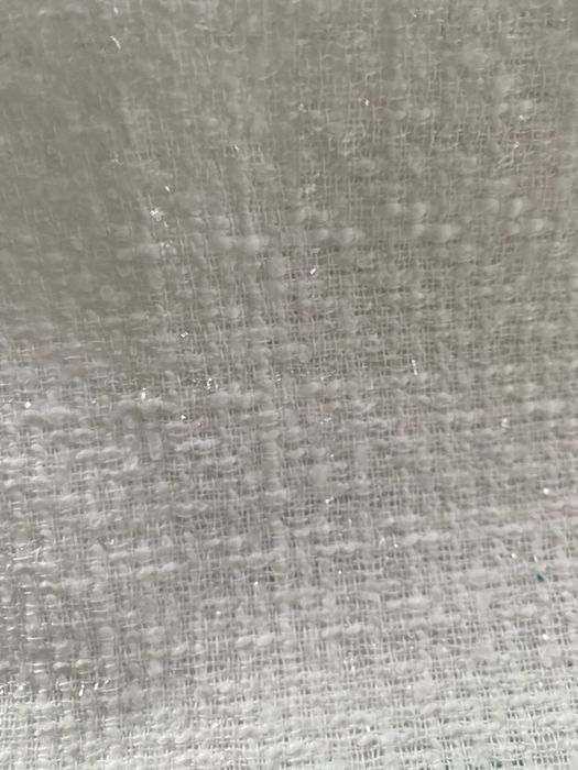 Тканина твид  молочного кольору  з люрексовою ниткою