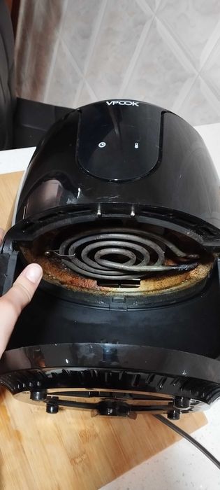 Vpcok Fritadeira de ar de 3,5 l com ecrã tátil LED