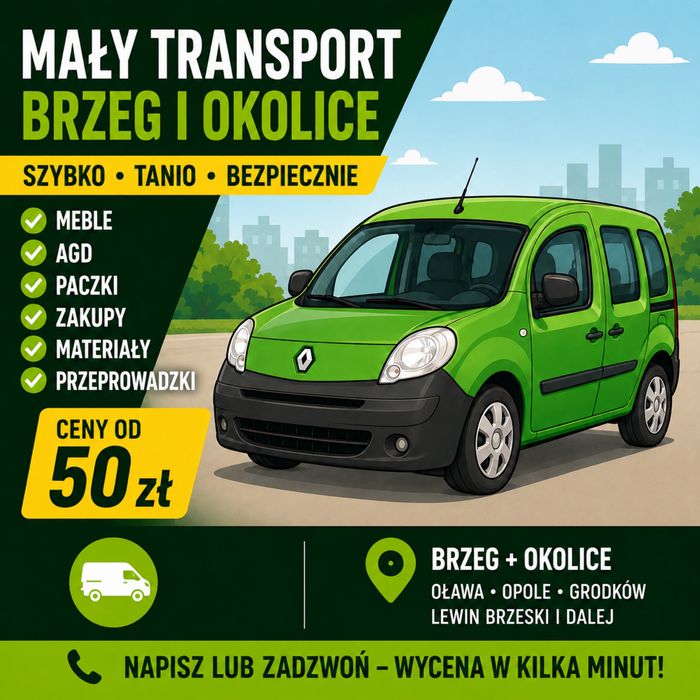 Mały transport Brzeg i okolice