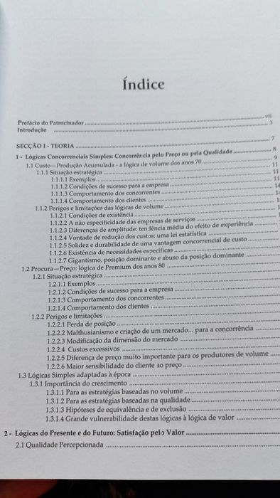 Livro Criação de Valor para o Cliente (Descida de preço)