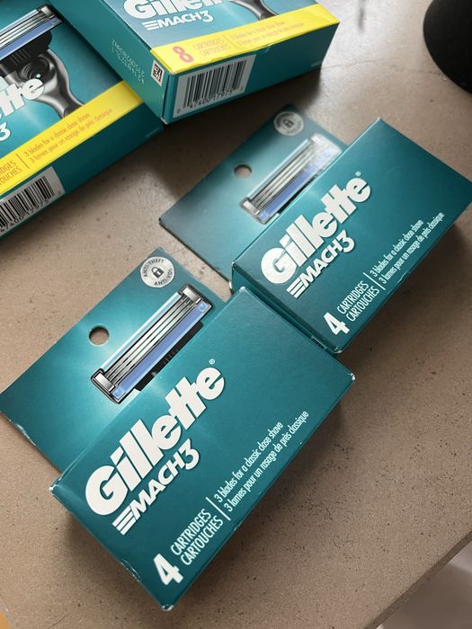 Змінні картриджі для гоління чоловічі (леза) Gillette Mach 3, 4 шт