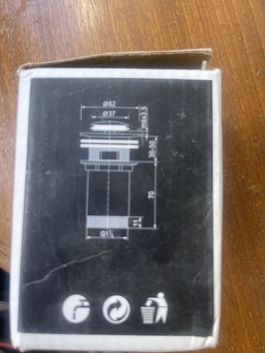 Valvulas de lavatorio de click em latão envelhecido