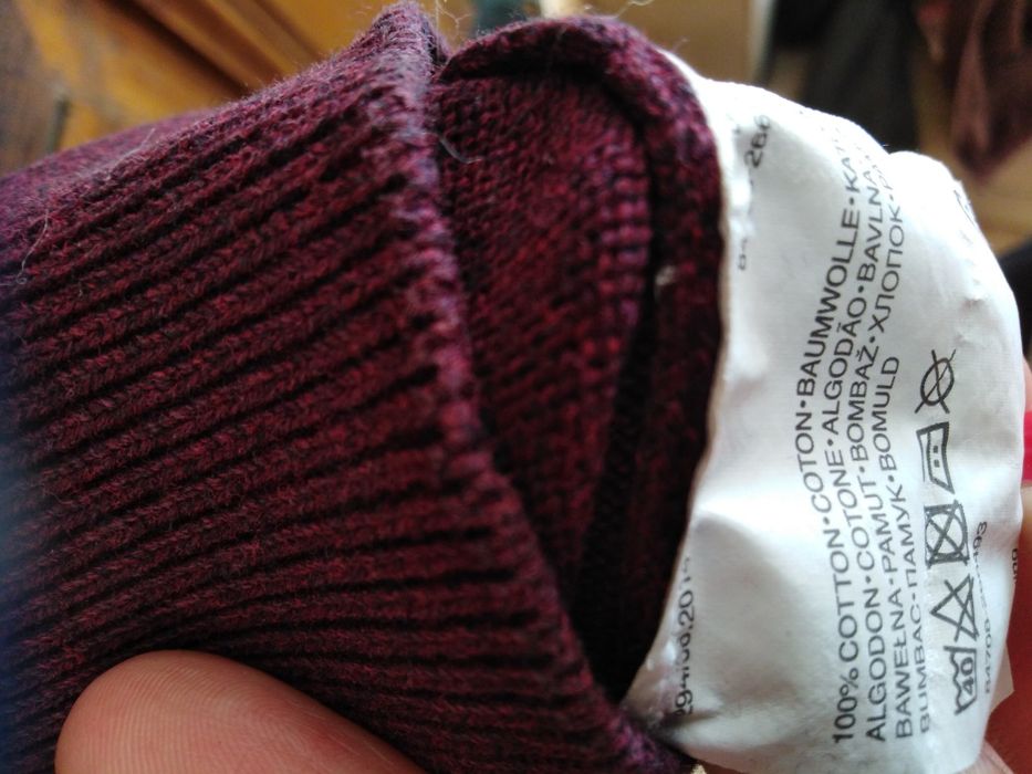 Śliwkowy sweter C&A