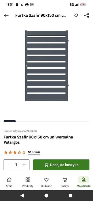 Brama i furka Pelargos Szafir