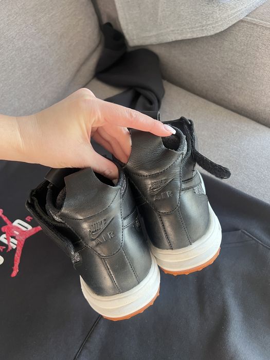Чоловічі кросівки Nike Lunar Force 1 Flyknit Workboot Black/White/Grey