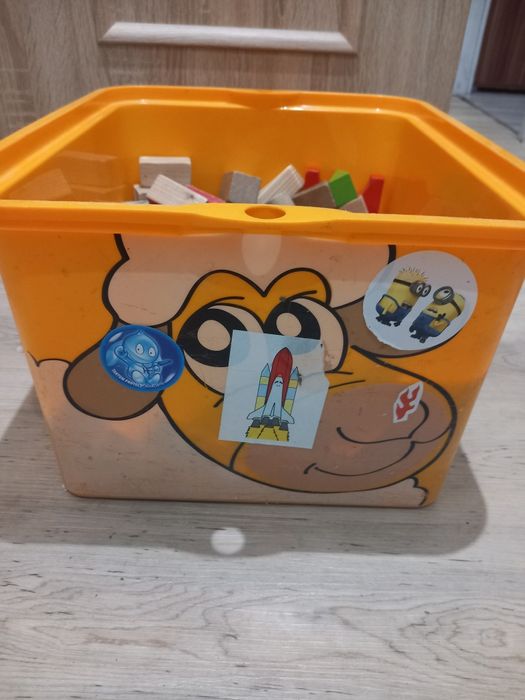 Klocki drewniane skrzynia