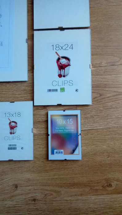 10 EUROS Lote de 6 molduras clipe novas, várias medidas = em BEJA