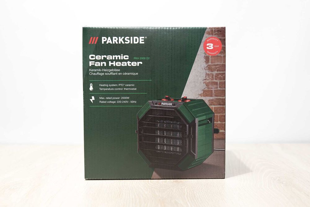 Тепловентилятор керамічний Parkside PKH 2000 D2 / Обігрівач, дуйка
