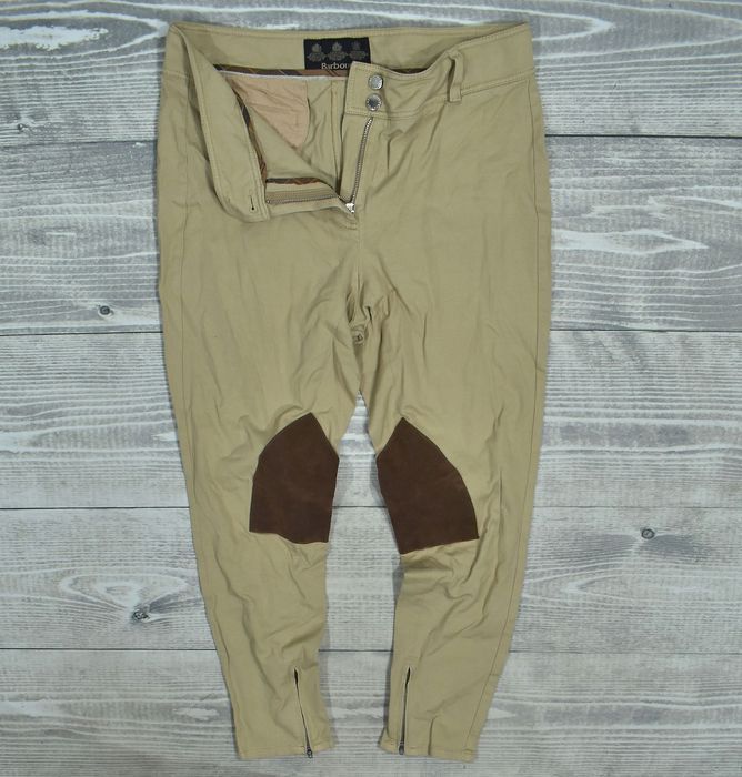Barbour Beżowe Spodnie Damskie Bryczesy 40