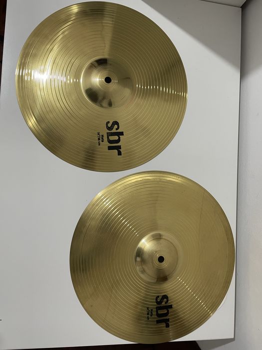 Sabian SBR Hi Hat 14” e Crash 16” COMO NOVOS