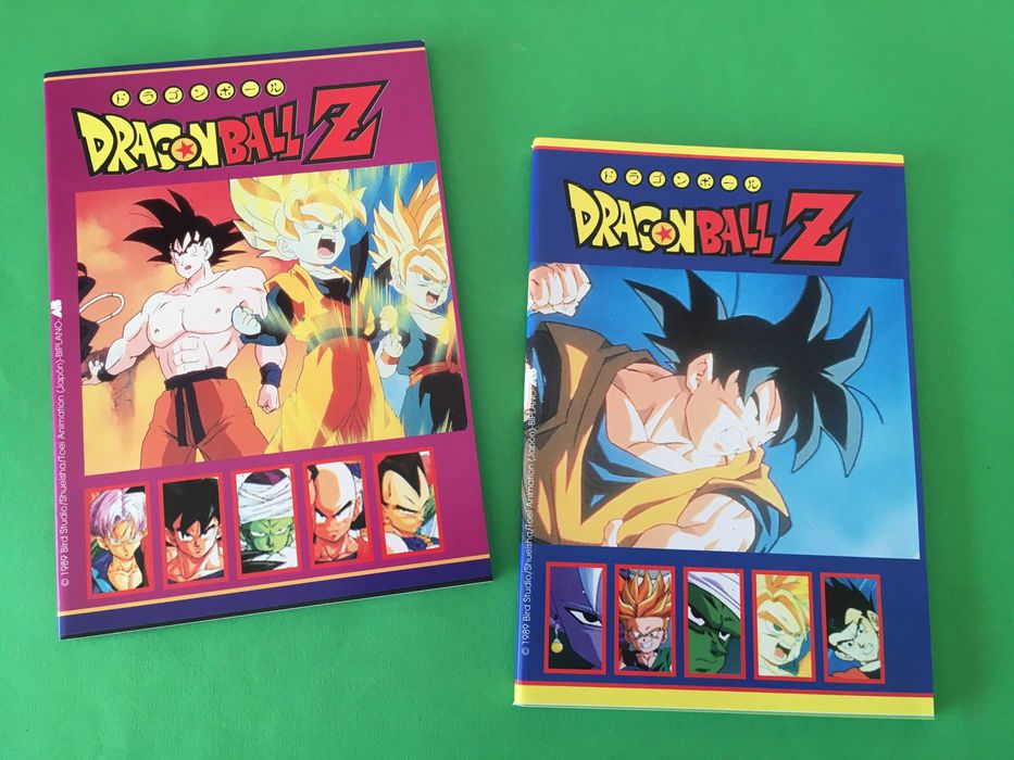 Colecção de 4 Cadernos do Dragon Ball Z 1989 Toei Animation Novos