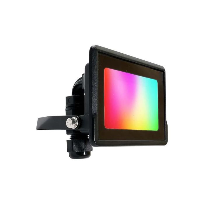 Naświetlacz LED Wi-fi V-tac 10W Czarny Z Mufą Smart Amazon Alexa Google Home VT-5181 RGB+3000K-6500K 725lm Wyposażenie Wnętrz