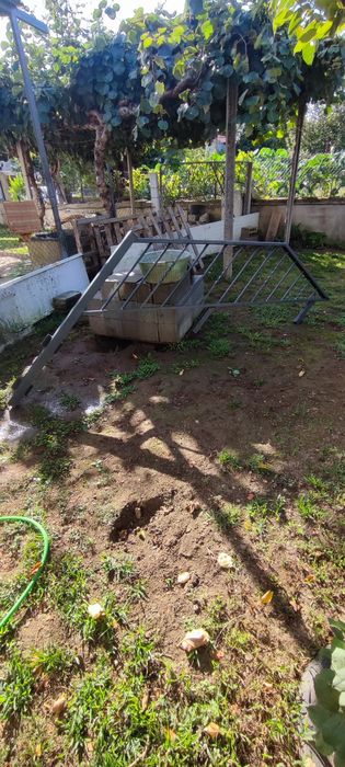 Corrimão de escada em alumínio cinzento