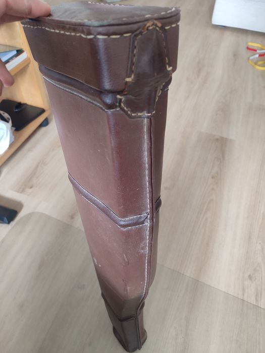 Estojo em pele para espingarda de caça 85x22