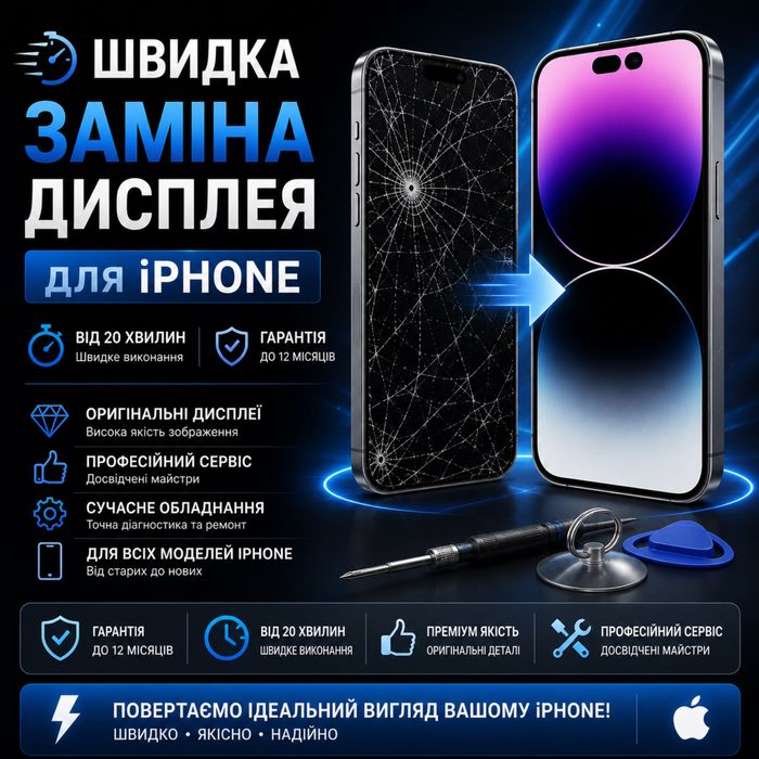 Швидка заміна дисплея для Apple iPhone
