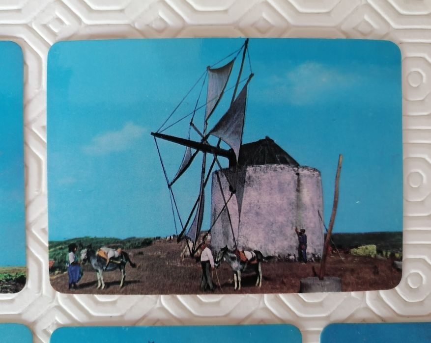 Conjunto de 6 calendários de moinhos, edição de 1985