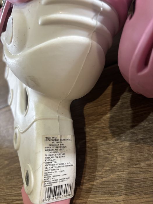 Łyżworolki regulowane roz 39-42 Inter Fun