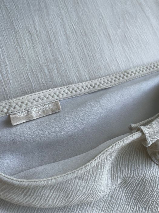 Massimo Dutti | шовкова спідниця | спідниця міді | спідниця максі | жіночий одяг | преміум | натуральний шовк | розмір S М| W28 | молочна спідниця