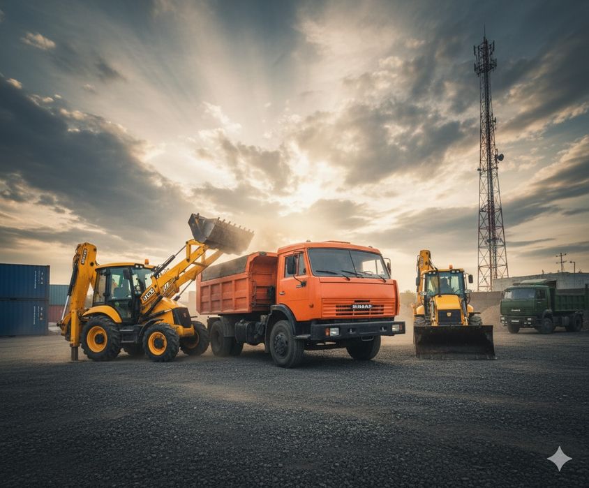 Екскаватор Джсб Камаз ЗІЛ Даф Ман Оренда зміна пів зміни