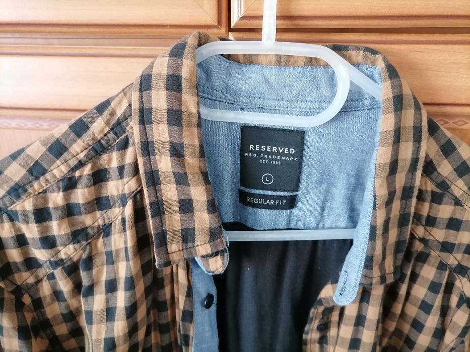 Koszula męska L w kratkę