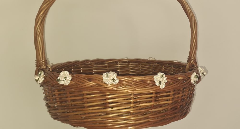 Cesta de verga para casamento ou baptizado 39 cm o