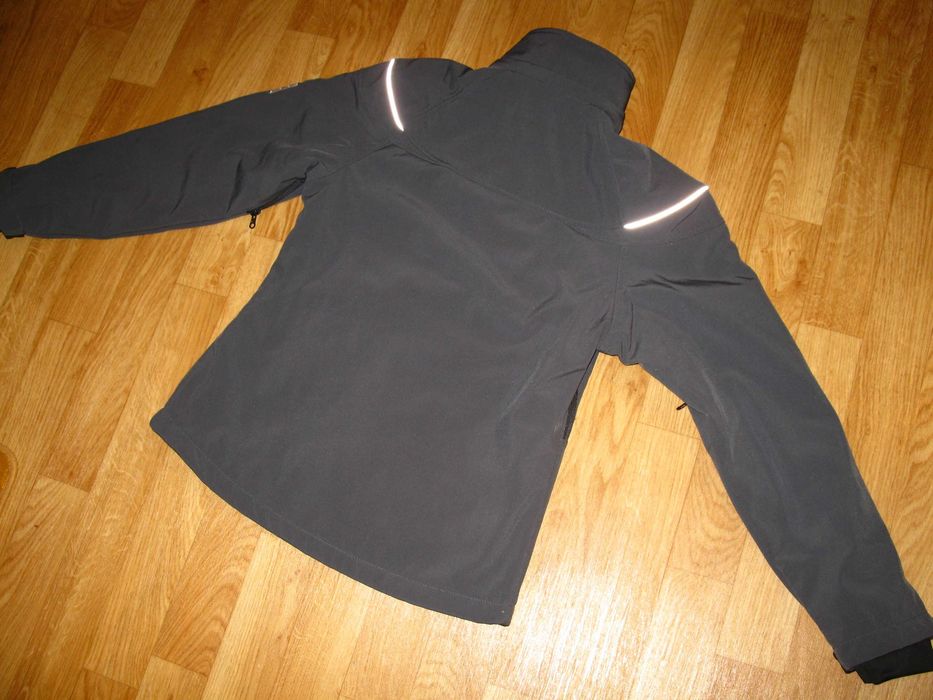 kurtka  softshell unisex szara z odblaskami James & Nicholson roz.S