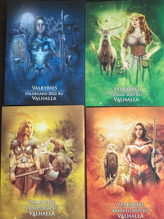 Germania mint 5 mark Valkyries Valhalla edition (полная коллекция)