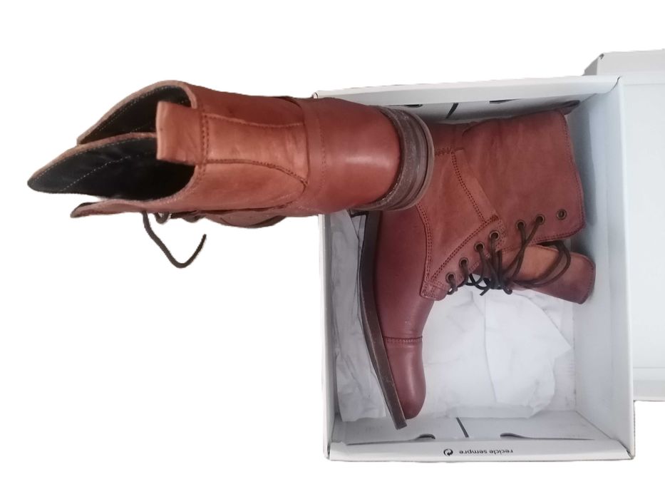 Botas Seaside em couro genuíno – Tamanho 39 – Novas, nunca usadas