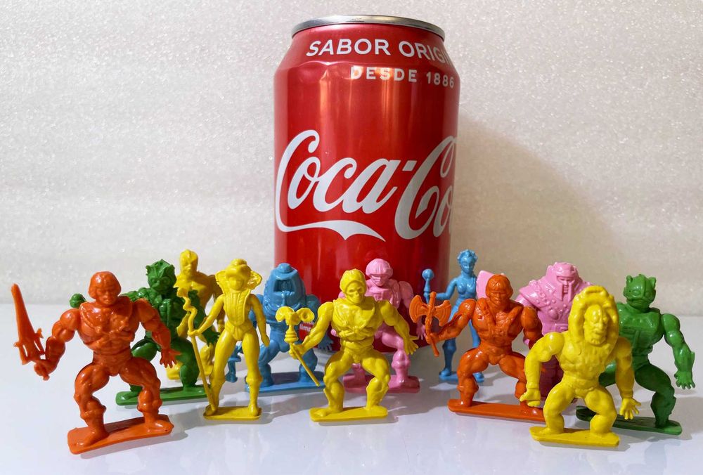 Coleção completa ~ ”HE-MAN MASTERS of UNIVERSE MOTU” ~ 12 Dunkin 80´s